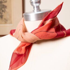 Vintage Hot Pink Scarf